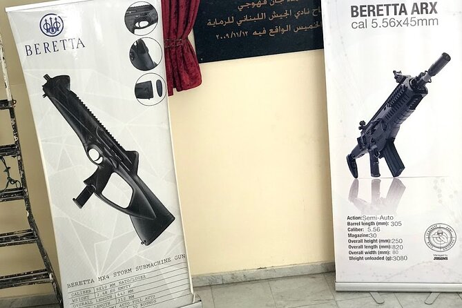 Indoor Shooting Range Activity in Beirut Lebanon - Real firearms, not a staged tourist prop