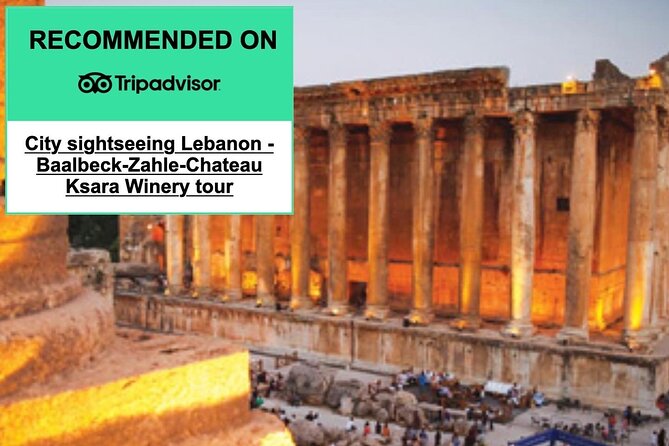 Lebanon tour Baalbek ruins & Ksara w/pick-up, lunch,guide+entries - Chateau Ksara finishes the day with cellars and wine