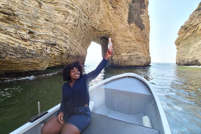 Pigeon Rocks Boat Ride Beirut (Raouche Rocks) - The first minutes along Beirut’s coastline