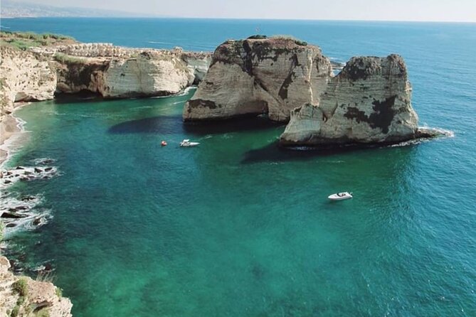 Pigeon Rocks Boat Ride Beirut (Raouche Rocks) - Starting at Manara and getting ready to board