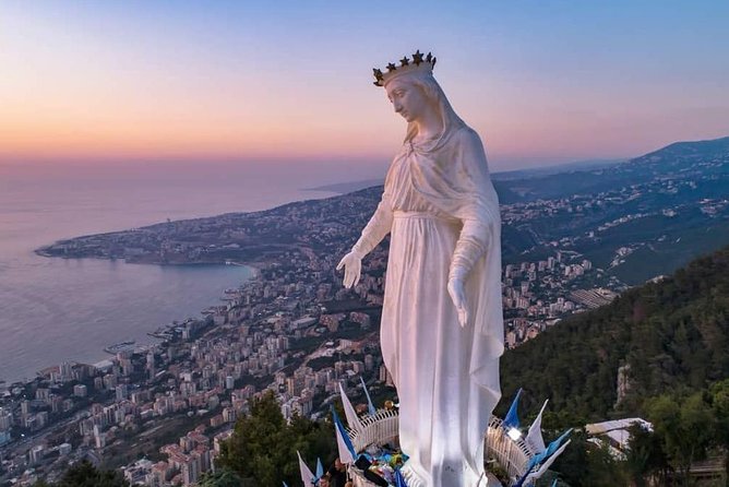 Private Full-Day Tour to Jeita Grotto, Harissa and Saint Charbel from Beirut - Inside Jeita Grotto’s upper and lower galleries