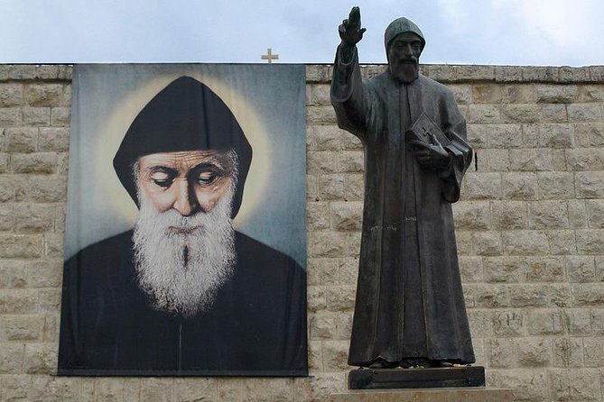 Private Full-Day Tour to Jeita Grotto, Harissa and Saint Charbel from Beirut - Harissa and the statue above Jounieh
